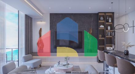 2-комнатные апартаменты 63 м2 с террасой 12 м2 в большом и красивом комплексе в Искеле