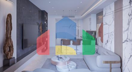 2-комнатные апартаменты 63 м2 с террасой 12 м2 в большом и красивом комплексе в Искеле