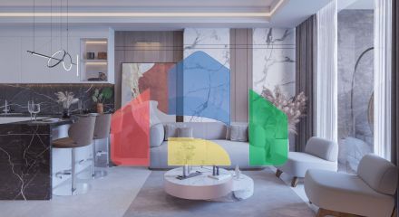 2-комнатные апартаменты 63 м2 с террасой 12 м2 в большом и красивом комплексе в Искеле