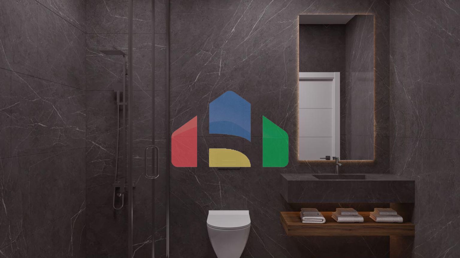 2-комнатные апартаменты 63 м2 с террасой 12 м2 в большом и красивом комплексе в Искеле