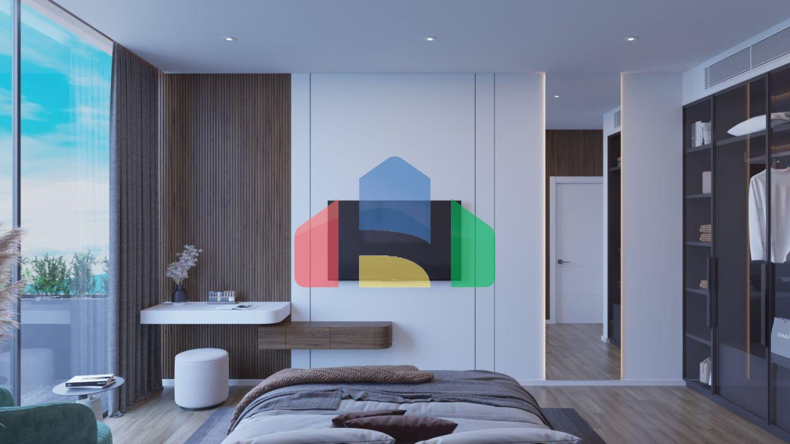 3-комнатные апартаменты 95 м2 с террасой 20 м2 в красивом комплексе рядом с песчаным пляжем