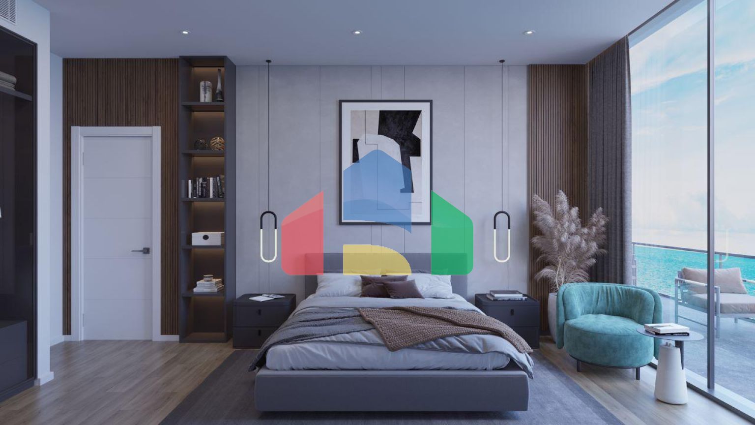 3-комнатные апартаменты 95 м2 с террасой 20 м2 в красивом комплексе рядом с песчаным пляжем