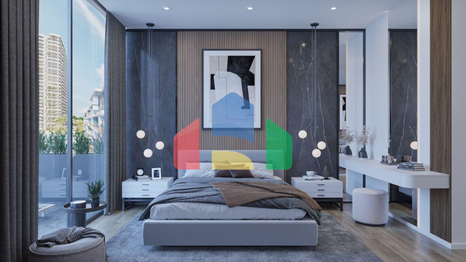 Квартира 3+1 (130 м2) в роскошном комплексе в Искеле