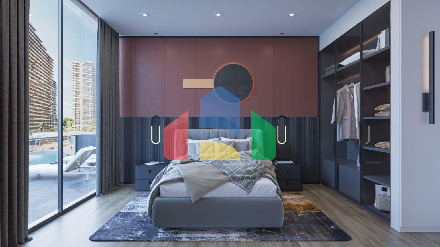 Квартира 3+1 (130 м2) в роскошном комплексе в Искеле