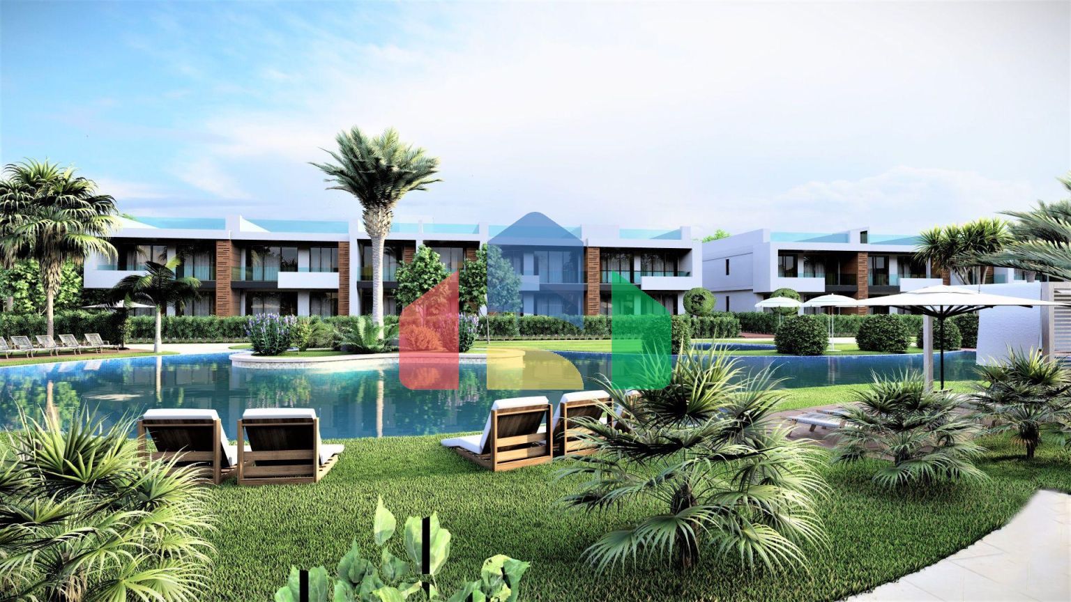 Двухкомнатная квартира 66 м2 с террасой и просторным садом в Енибоазичи