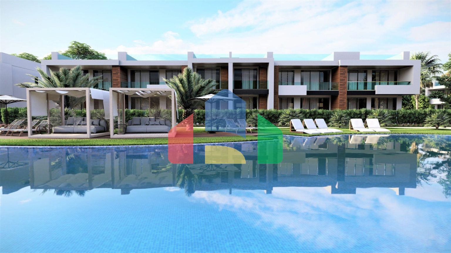 Двухкомнатная квартира 66 м2 с террасой и просторным садом в Енибоазичи