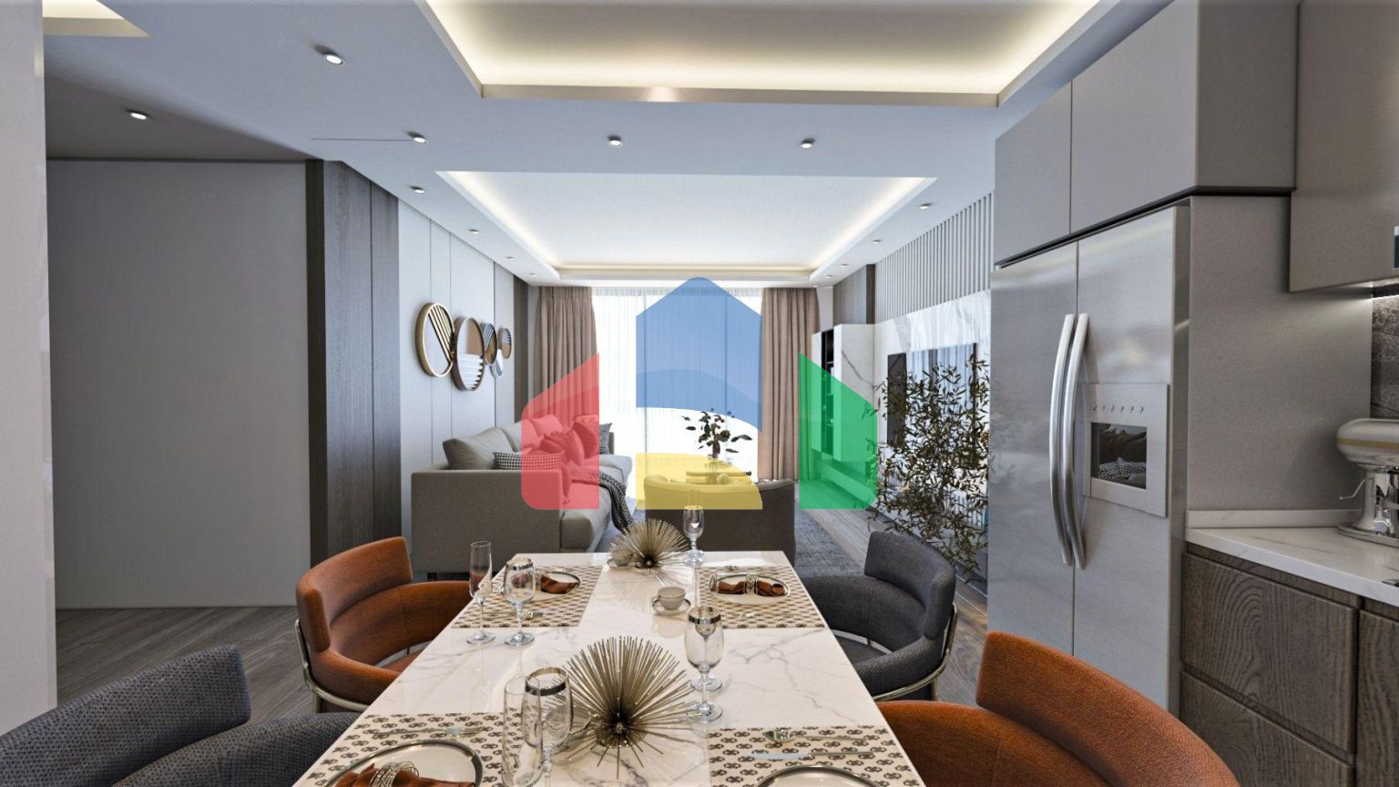 Двухкомнатная квартира 66 м2 с террасой и просторным садом в Енибоазичи