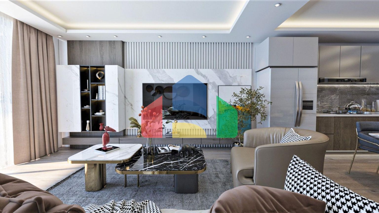 Двухкомнатная квартира 66 м2 с террасой и просторным садом в Енибоазичи