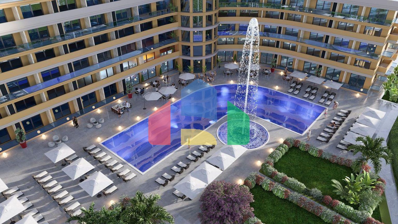 Студия 45 м2 в роскошном комплексе в Искеле 