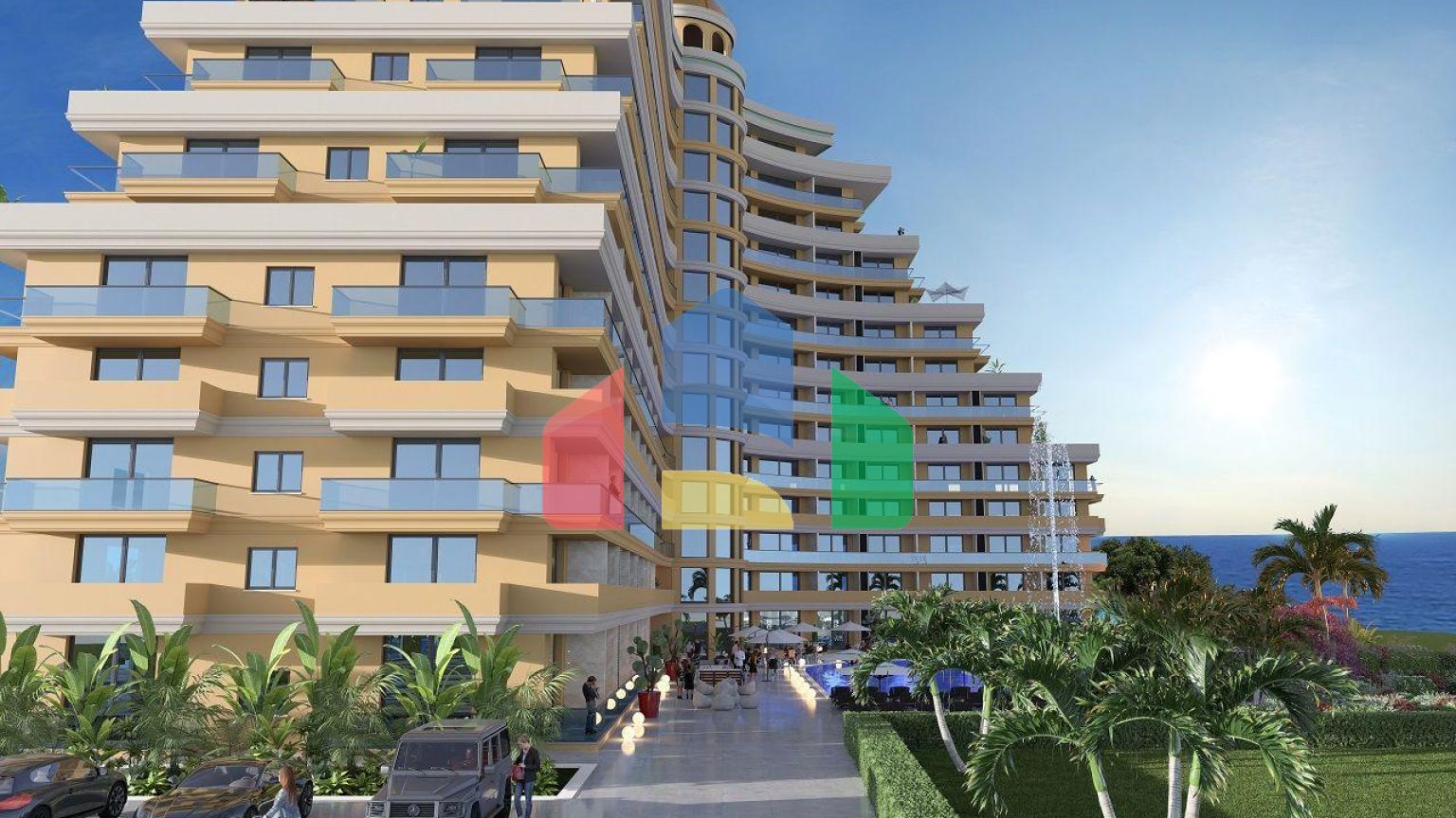 Студия 45 м2 в роскошном комплексе в Искеле 