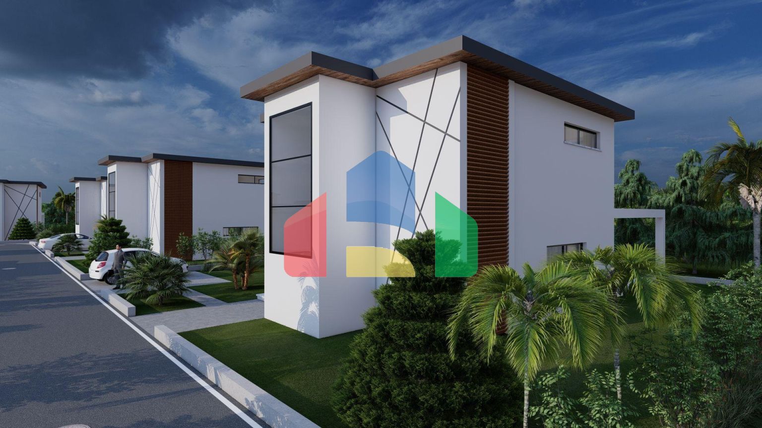 Красивое Бунгало Duplex 3+1 (180 м2) в современном комплексе 