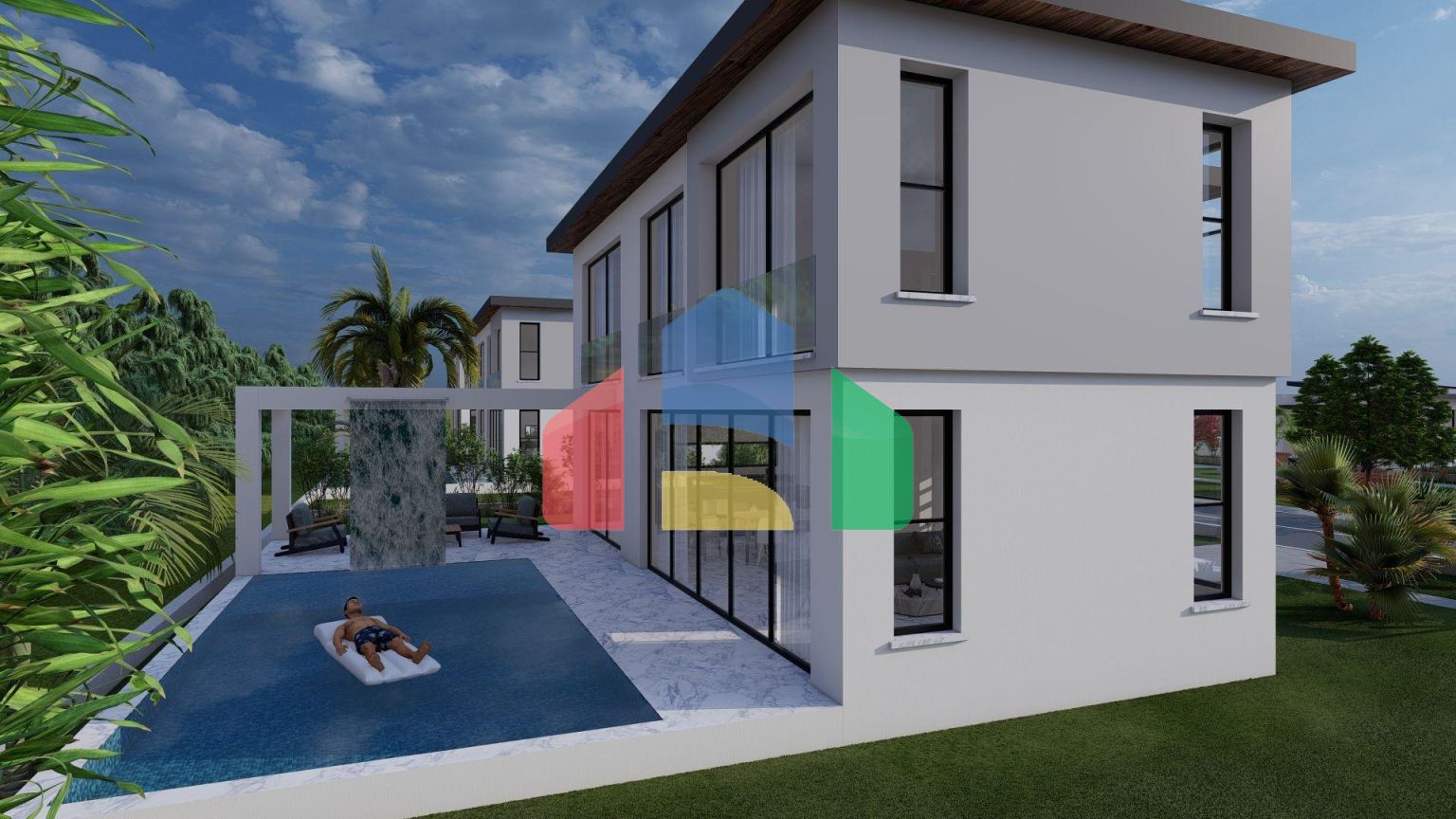 Красивое Бунгало Duplex 3+1 (180 м2) в современном комплексе 