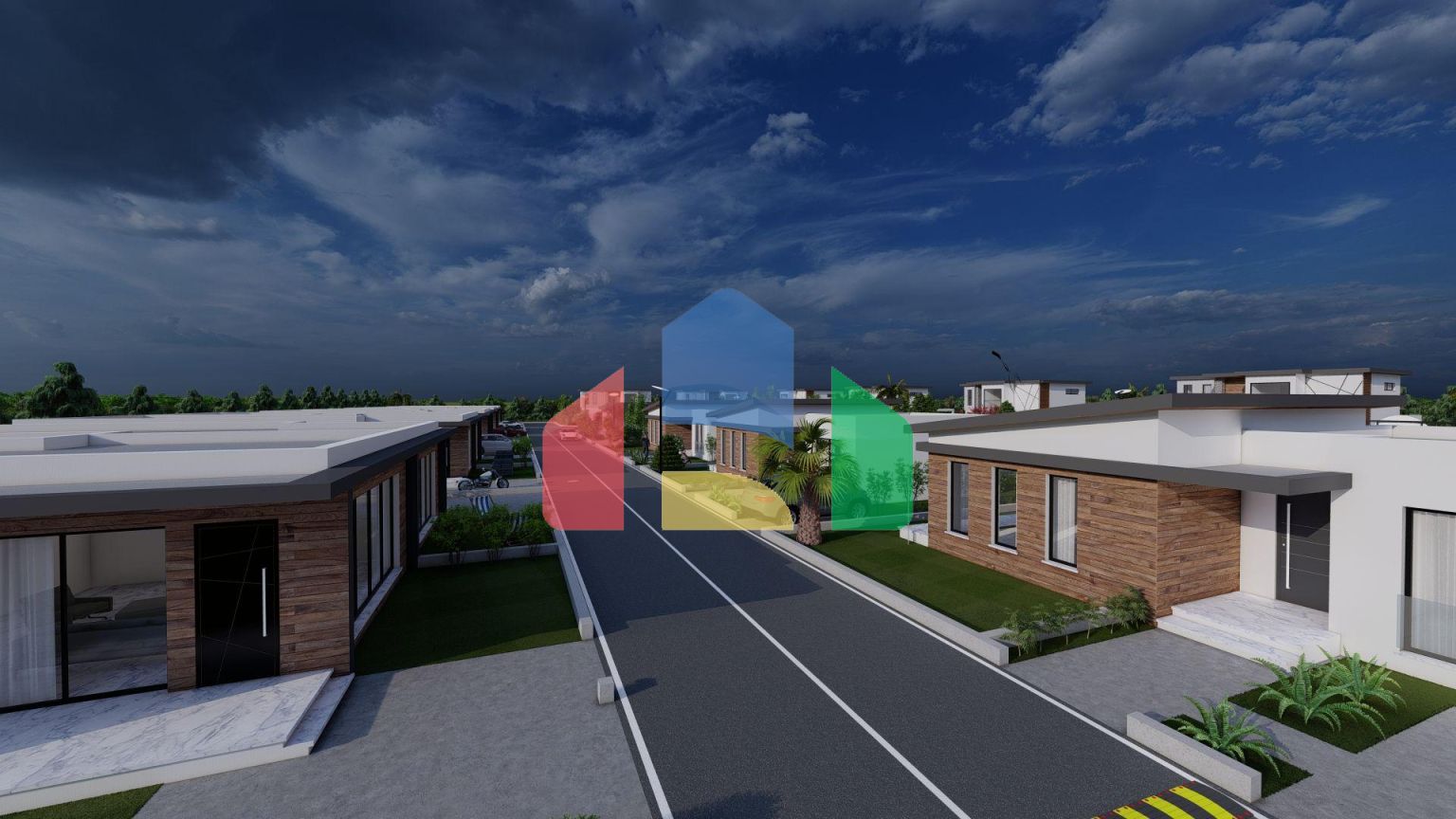 Красивый таунхаус 3+1 (120 м2) с террасой в новом комплексе 