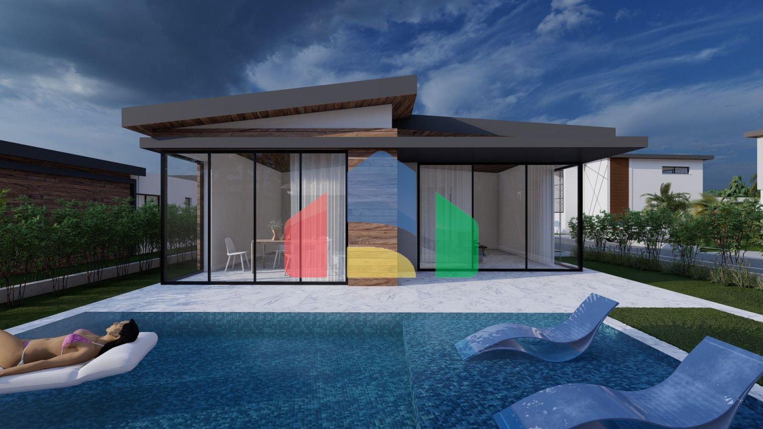 Бунгало 3+1 (146 м2) с большими террасами в новом комплексе