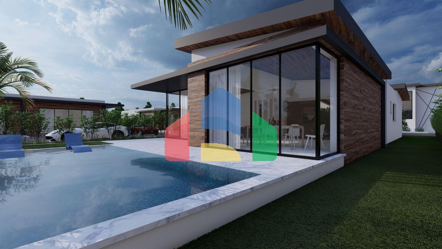 Бунгало 3+1 (146 м2) с большими террасами в новом комплексе