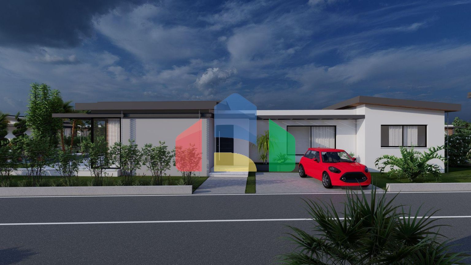Бунгало 3+1 (146 м2) с большими террасами в новом комплексе