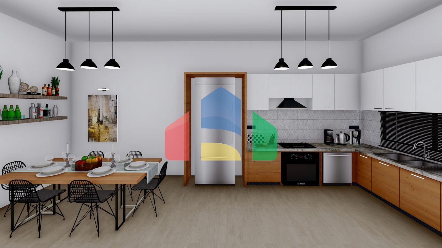 Бунгало 3+1 (152 м2) в уютном комплексе в Тузле