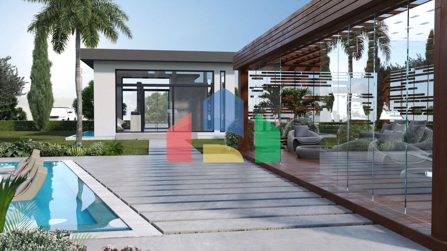 4-комнатный пентхаус loft 150м2 с собственным участком в 5 минутах от пляжа