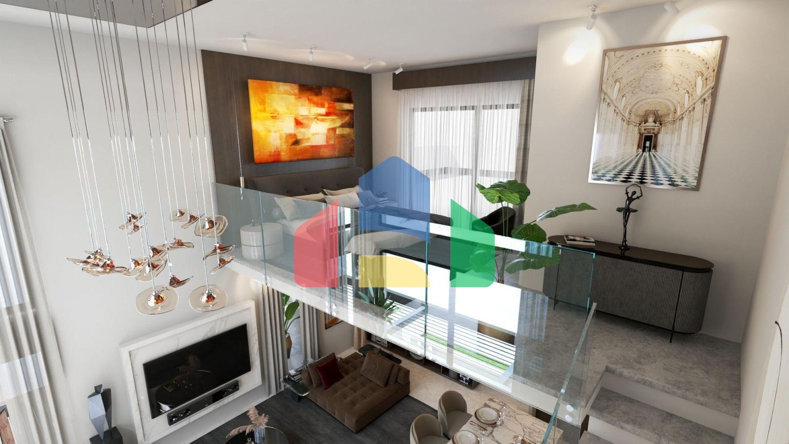 4-комнатный пентхаус loft 150м2 с собственным участком в 5 минутах от пляжа