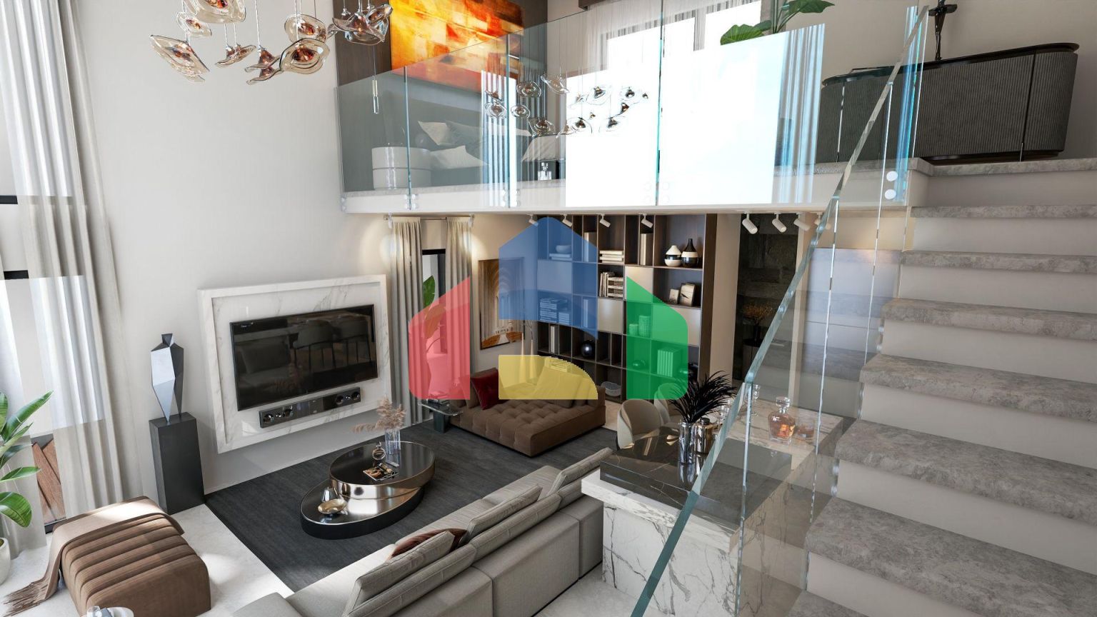 4-комнатный пентхаус loft 150м2 с собственным участком в 5 минутах от пляжа