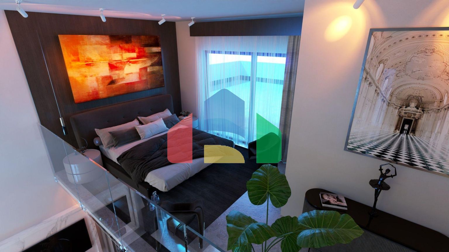 4-комнатный пентхаус loft 150м2 с собственным участком в 5 минутах от пляжа