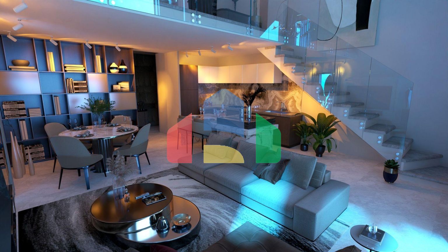 4-комнатный пентхаус loft 150м2 с собственным участком в 5 минутах от пляжа