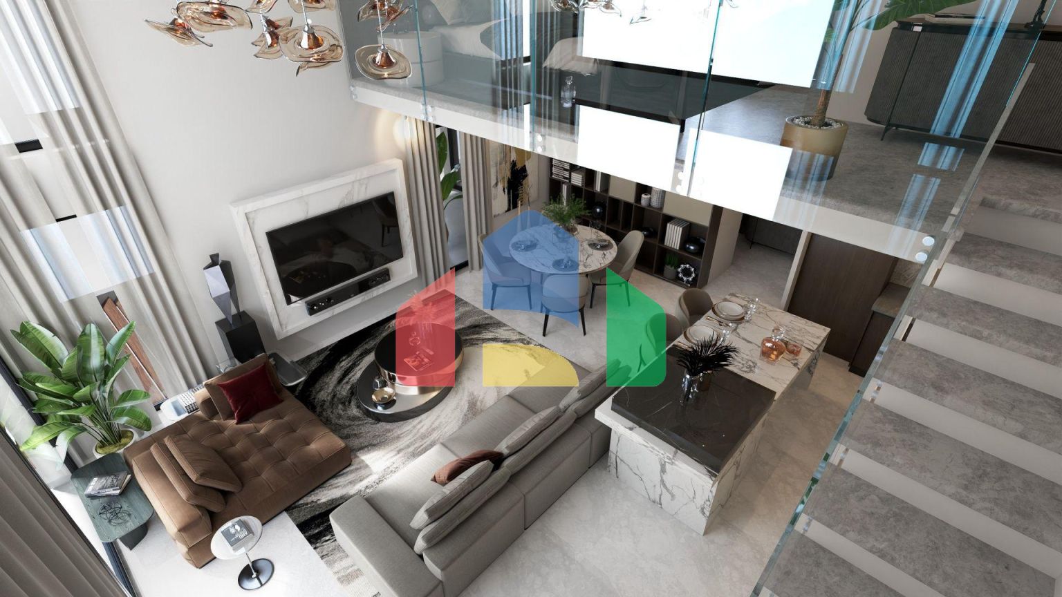 4-комнатный пентхаус loft 150м2 с собственным участком в 5 минутах от пляжа