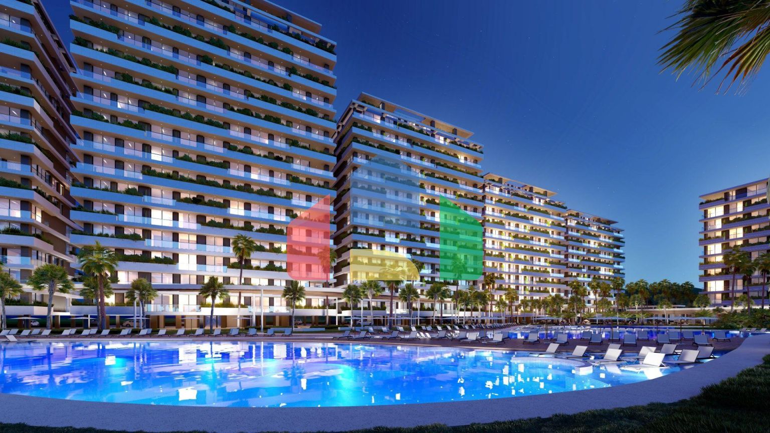 Студия 48 м2 в 600 метрах от пляжа 