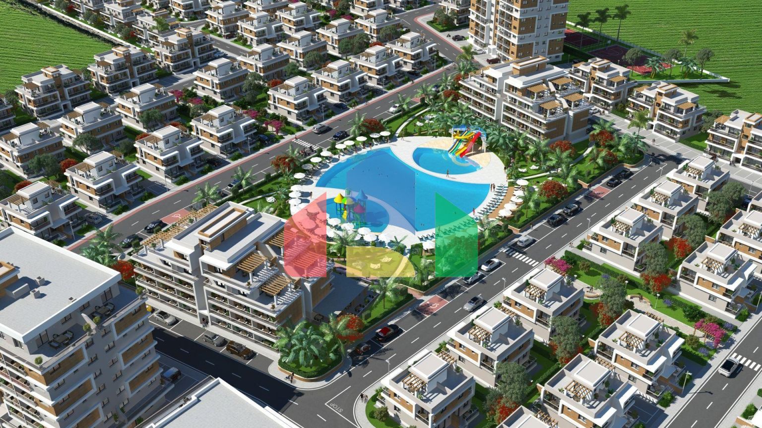 3-комнатный пентхаус 78 м2 c террасой 54 м2 в 2 минутах от пляжа