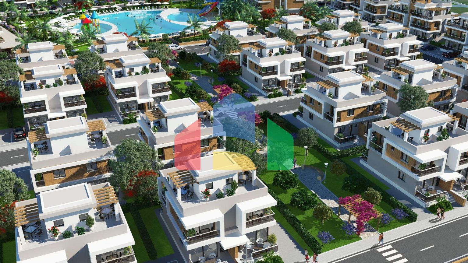 3-комнатный пентхаус 78 м2 c террасой 54 м2 в 2 минутах от пляжа