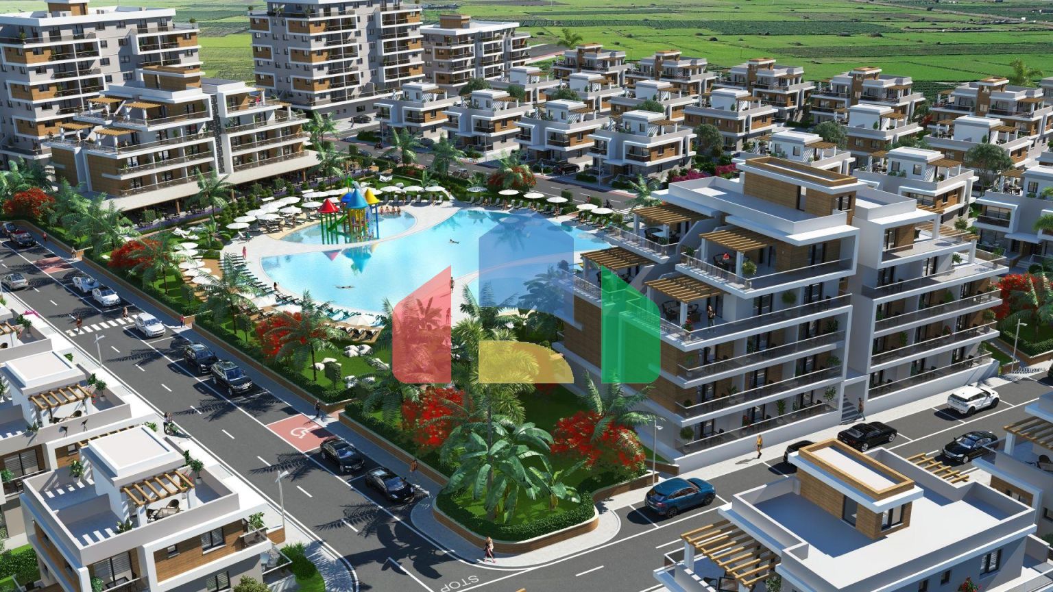 3-комнатный пентхаус 78 м2 c террасой 54 м2 в 2 минутах от пляжа