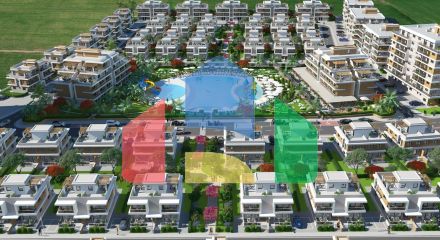 3-комнатный пентхаус 78 м2 c террасой 54 м2 в 2 минутах от пляжа