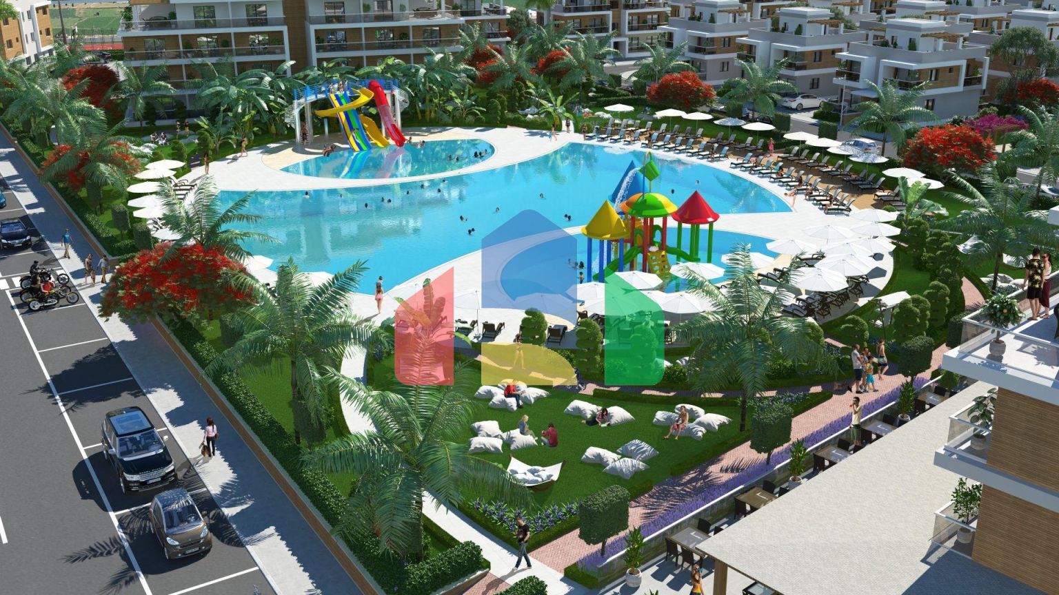 3-комнатный пентхаус 78 м2 c террасой 54 м2 в 2 минутах от пляжа