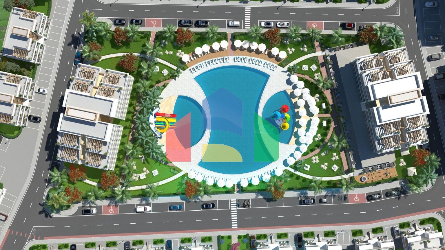 3-комнатный пентхаус 78 м2 c террасой 54 м2 в 2 минутах от пляжа