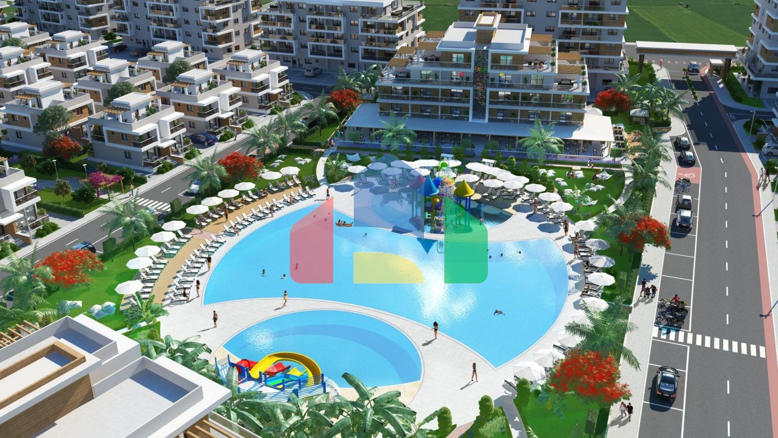 3-комнатный пентхаус 78 м2 c террасой 54 м2 в 2 минутах от пляжа