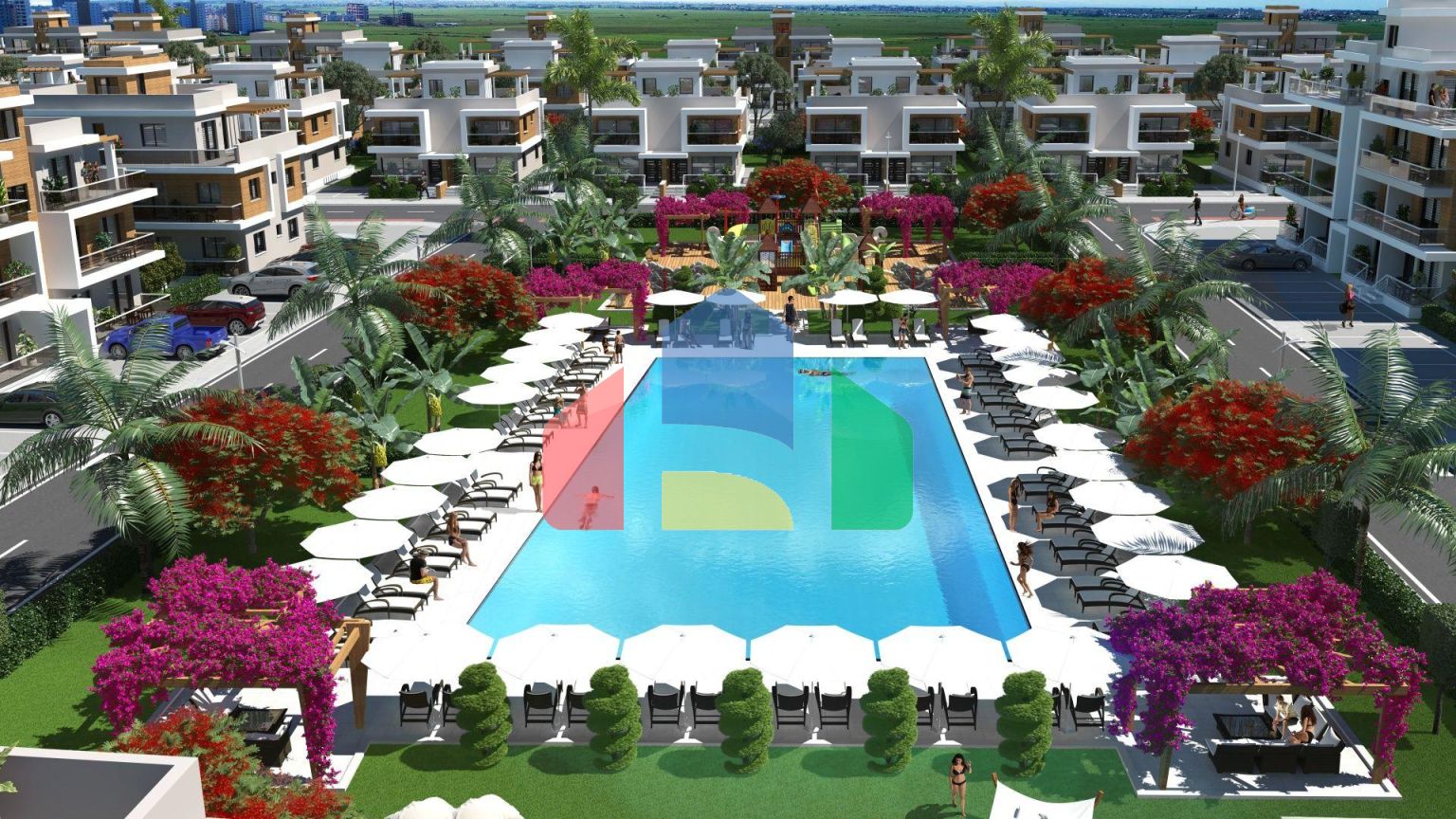 3-комнатный пентхаус 78 м2 c террасой 54 м2 в 2 минутах от пляжа