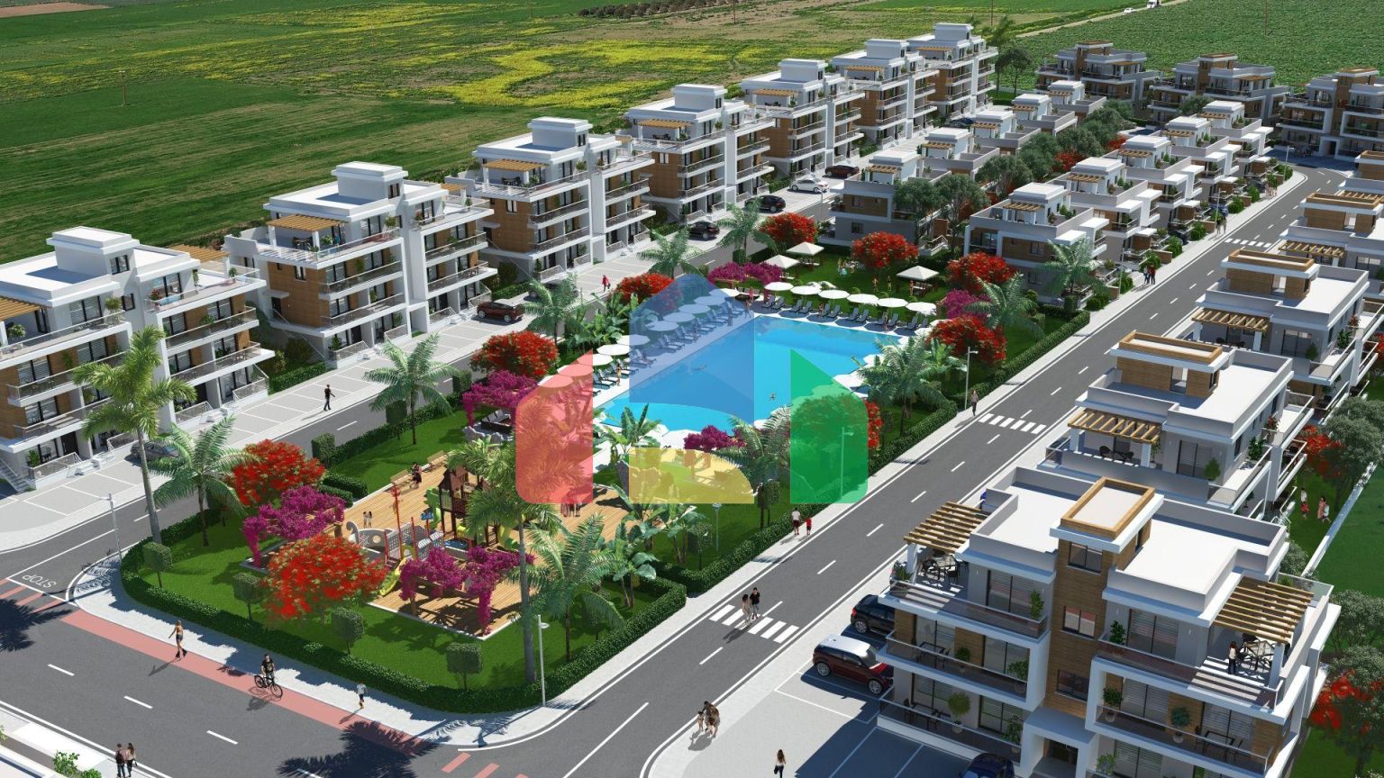 3-комнатный пентхаус 78 м2 c террасой 54 м2 в 2 минутах от пляжа