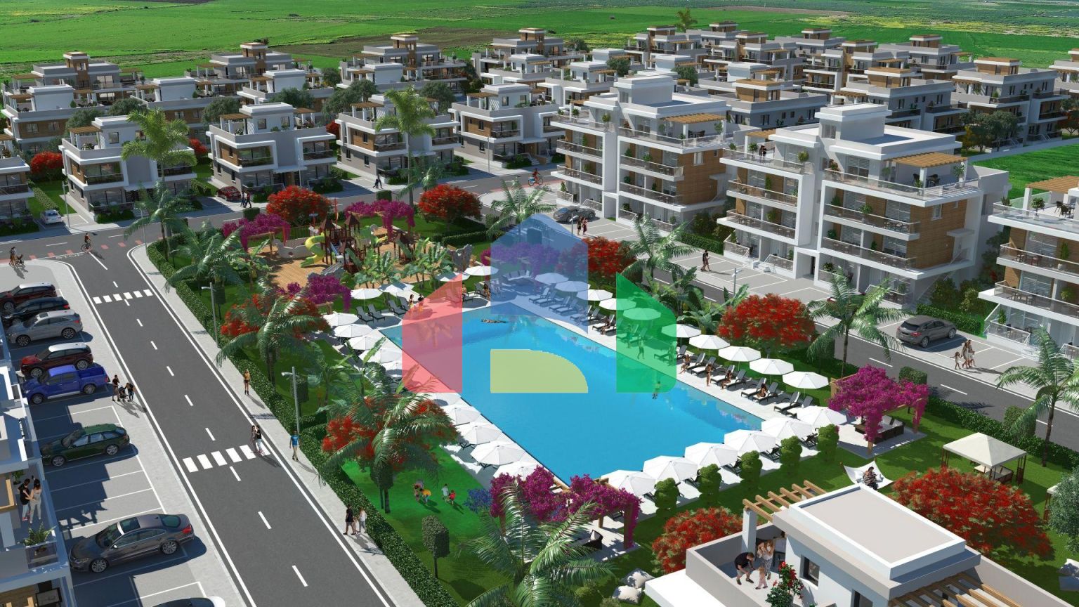 3-комнатный пентхаус 78 м2 c террасой 54 м2 в 2 минутах от пляжа