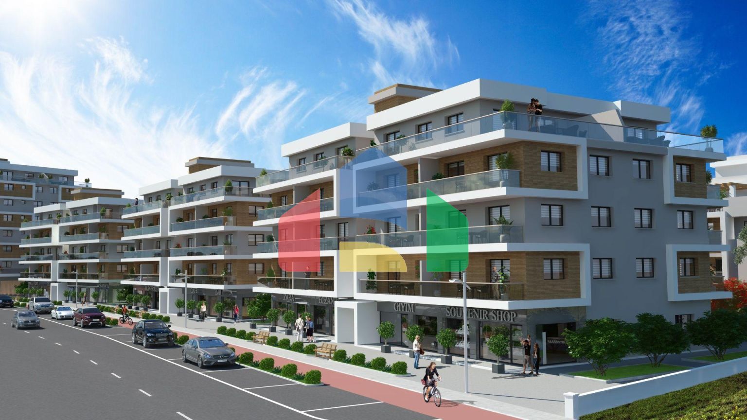 3-комнатный пентхаус 78 м2 c террасой 54 м2 в 2 минутах от пляжа