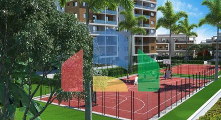 3-комнатный пентхаус 78 м2 c террасой 54 м2 в 2 минутах от пляжа