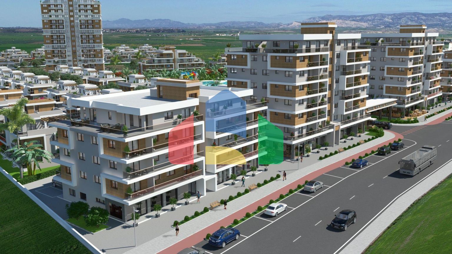 3-комнатный пентхаус 78 м2 c террасой 54 м2 в 2 минутах от пляжа