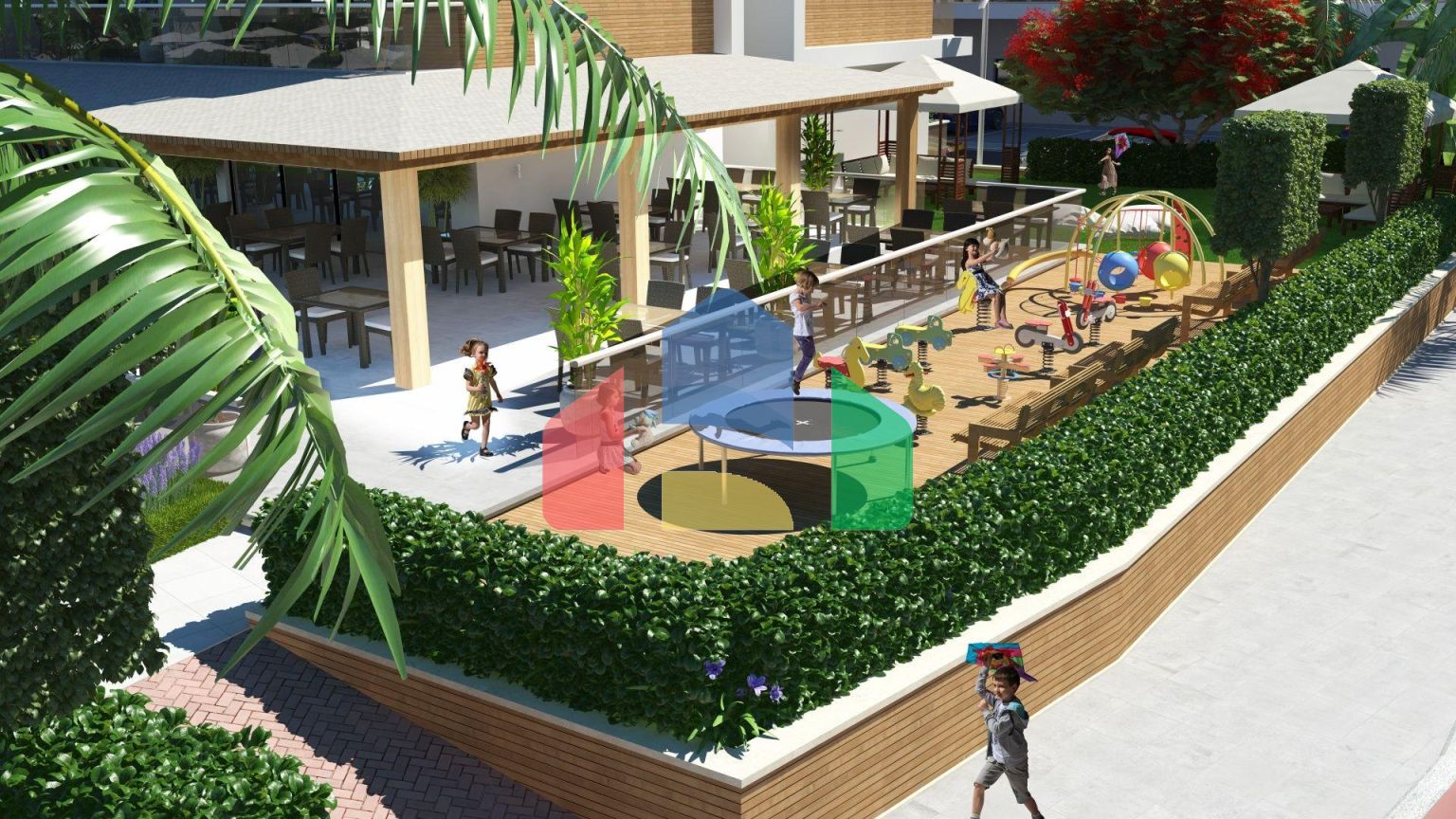 3-комнатный пентхаус 78 м2 c террасой 54 м2 в 2 минутах от пляжа