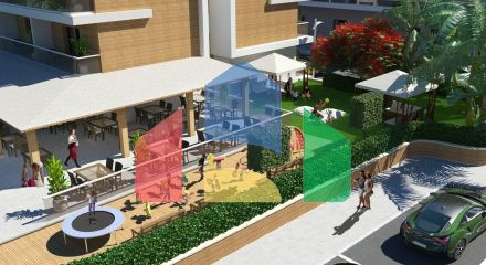 3-комнатный пентхаус 78 м2 c террасой 54 м2 в 2 минутах от пляжа