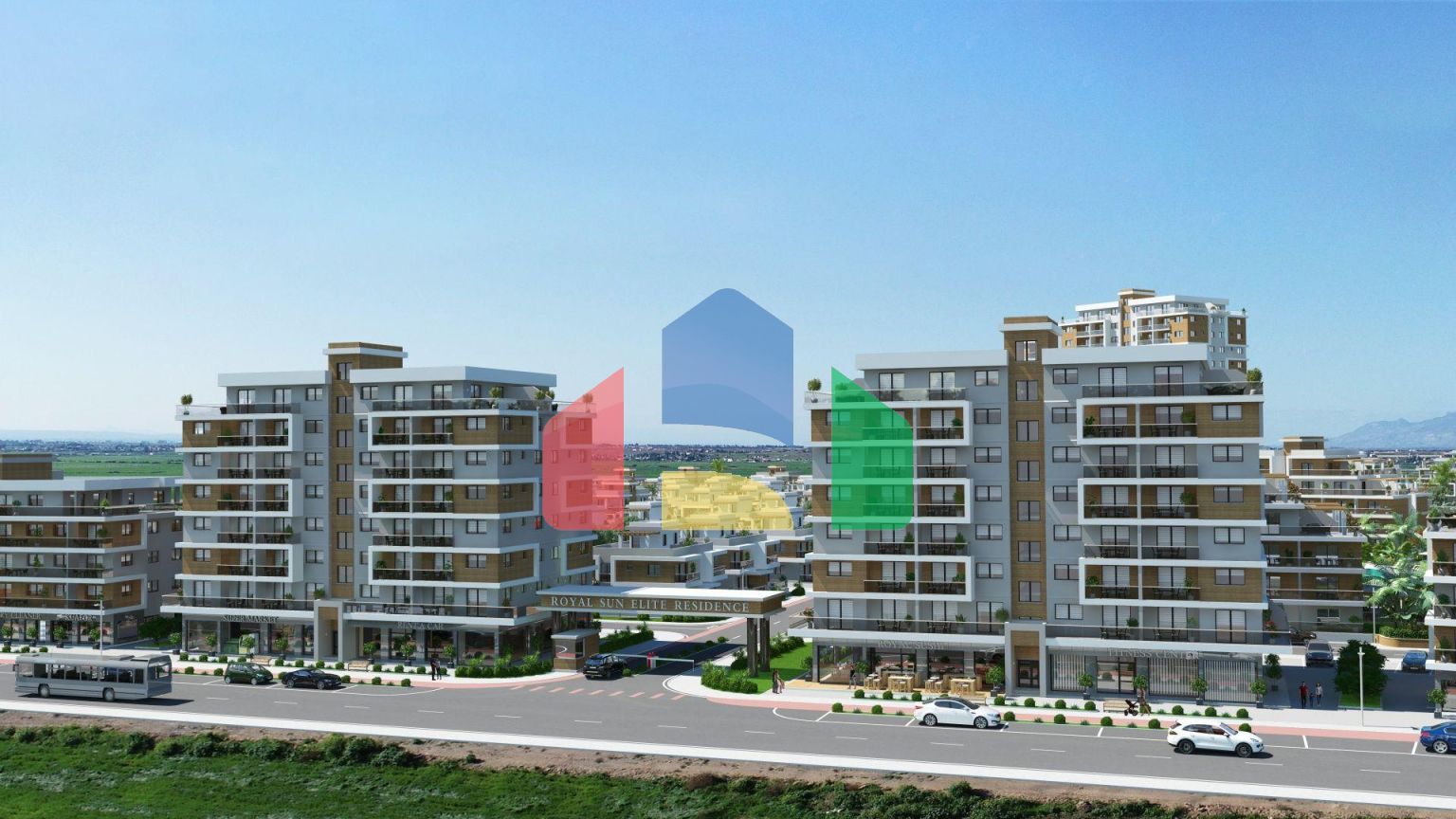 3-комнатный пентхаус 78 м2 c террасой 54 м2 в 2 минутах от пляжа