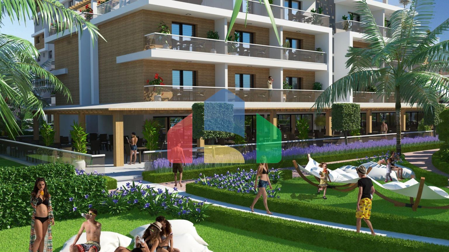 3-комнатный пентхаус 78 м2 c террасой 54 м2 в 2 минутах от пляжа