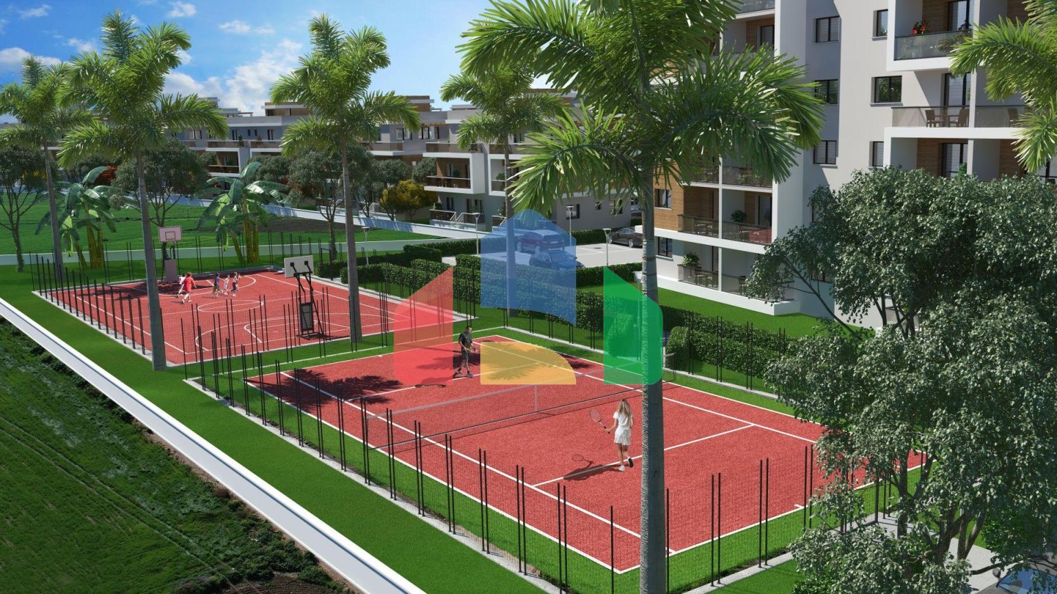 3-комнатный пентхаус 78 м2 c террасой 54 м2 в 2 минутах от пляжа