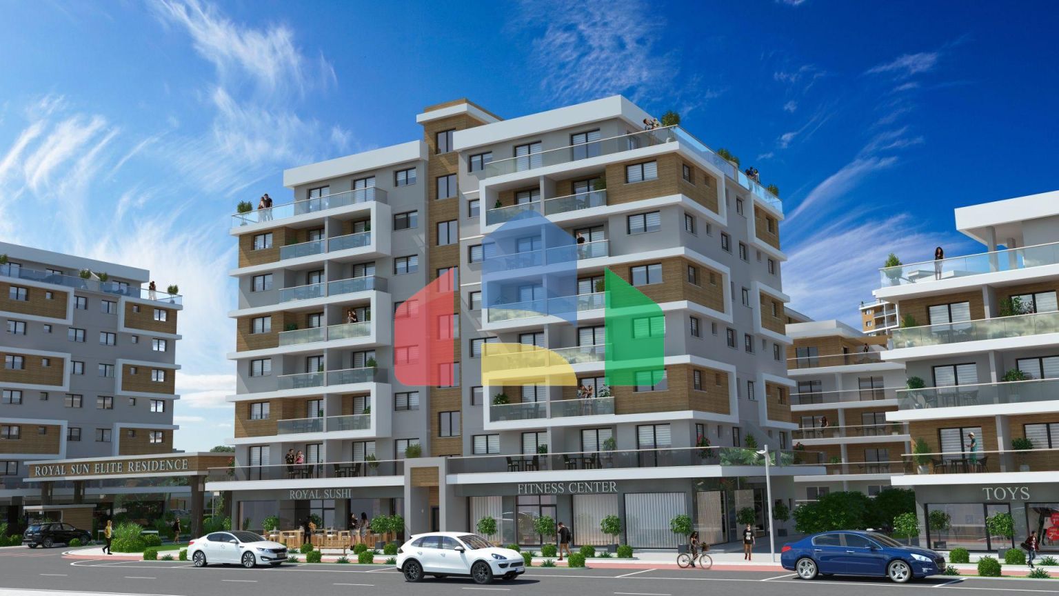 3-комнатный пентхаус 78 м2 c террасой 54 м2 в 2 минутах от пляжа