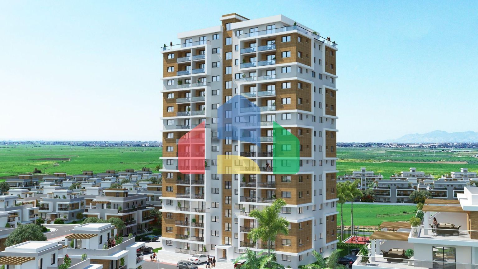 3-комнатный пентхаус 78 м2 c террасой 54 м2 в 2 минутах от пляжа