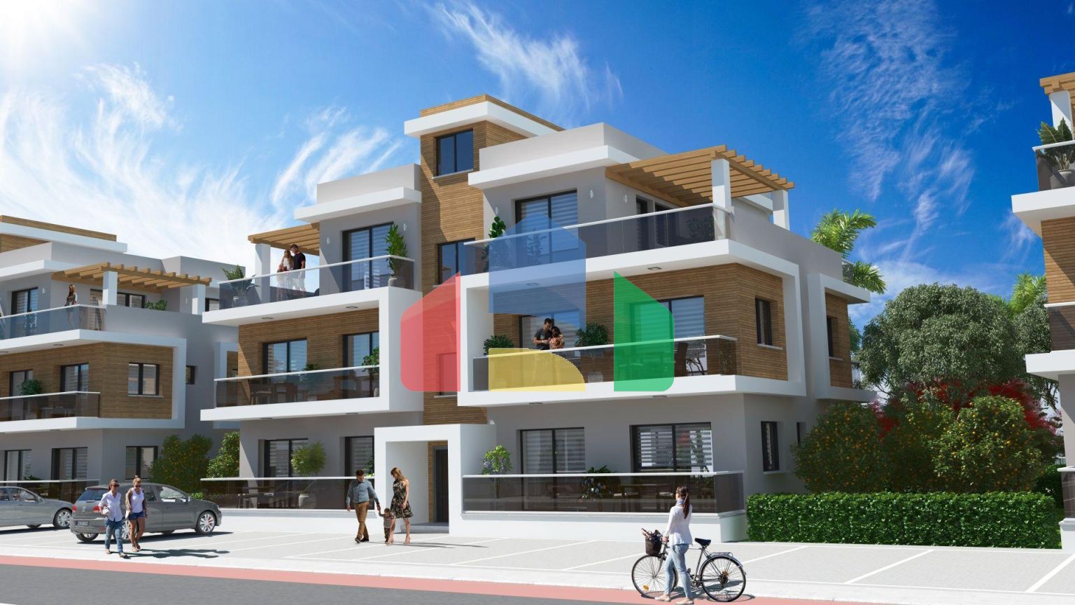 3-комнатный пентхаус 78 м2 c террасой 54 м2 в 2 минутах от пляжа