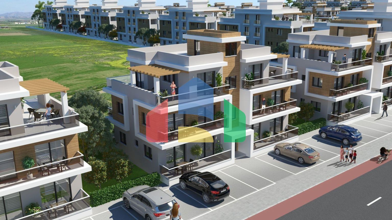 3-комнатный пентхаус 78 м2 c террасой 54 м2 в 2 минутах от пляжа